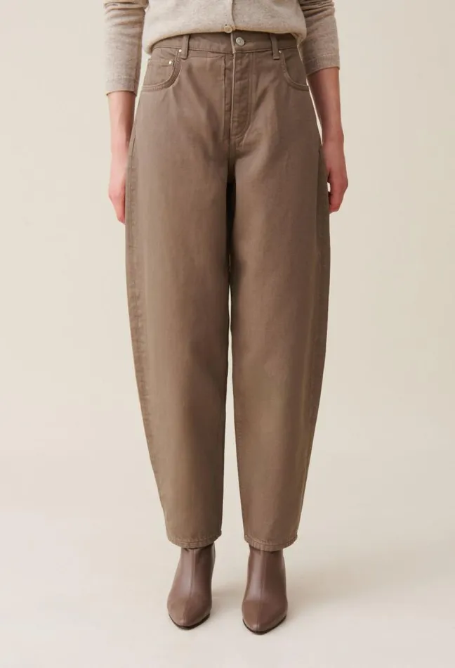 Claudie Pierlot Luc Taupe Highwaisted Jeans Clothes Jeans And Trousers