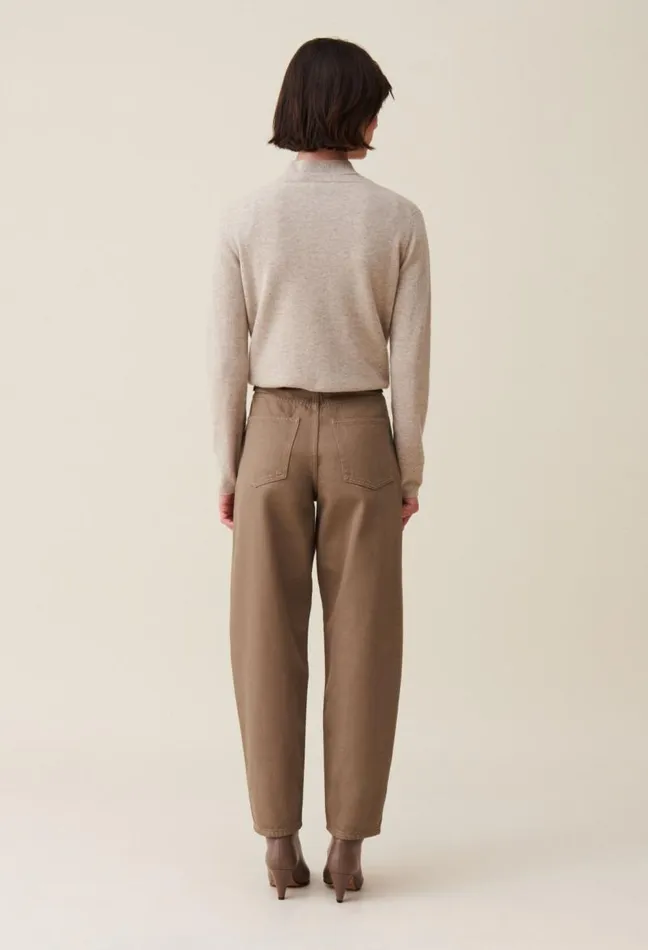 Claudie Pierlot Luc Taupe Highwaisted Jeans Clothes Jeans And Trousers