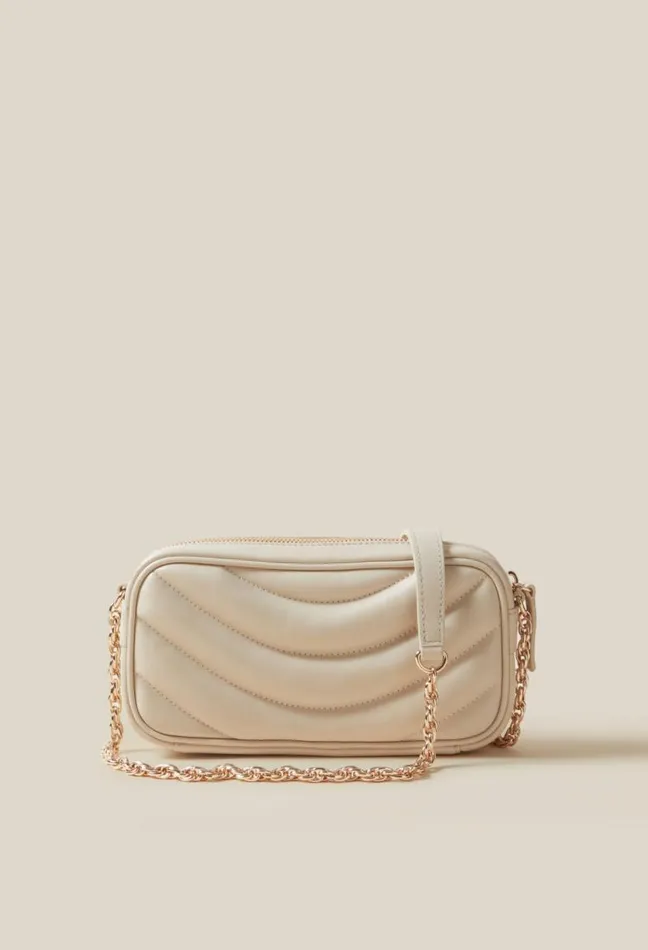 Claudie Pierlot Matte Leather Quilted Alba Bag Bags Small Bags