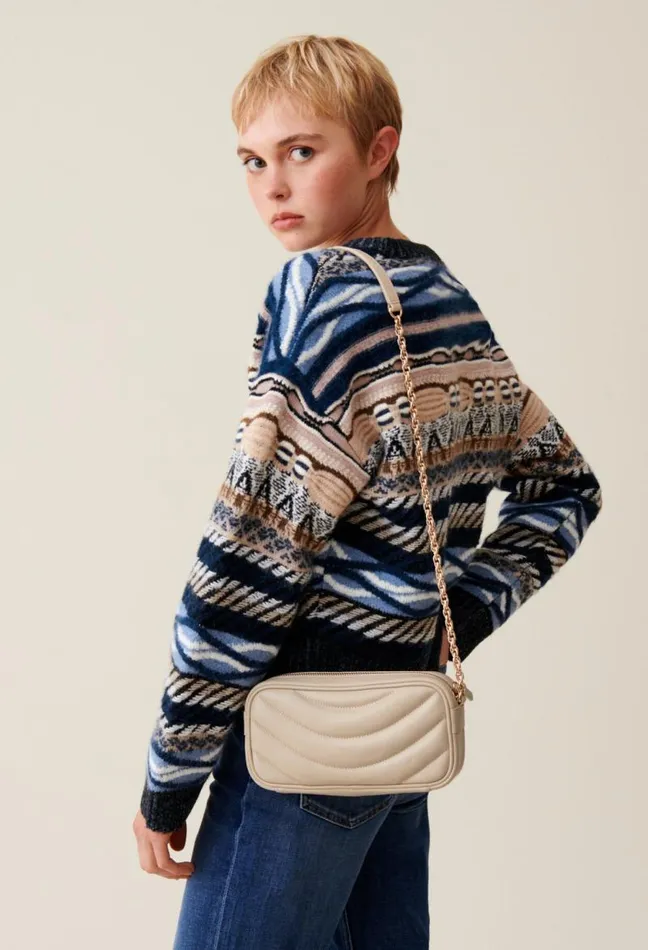 Claudie Pierlot Matte Leather Quilted Alba Bag Bags Small Bags