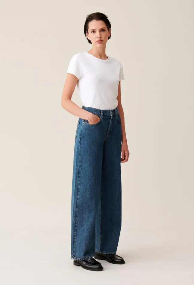 Claudie Pierlot Michel Jeans In Dark Baggy Denim Clothes Jeans And Trousers