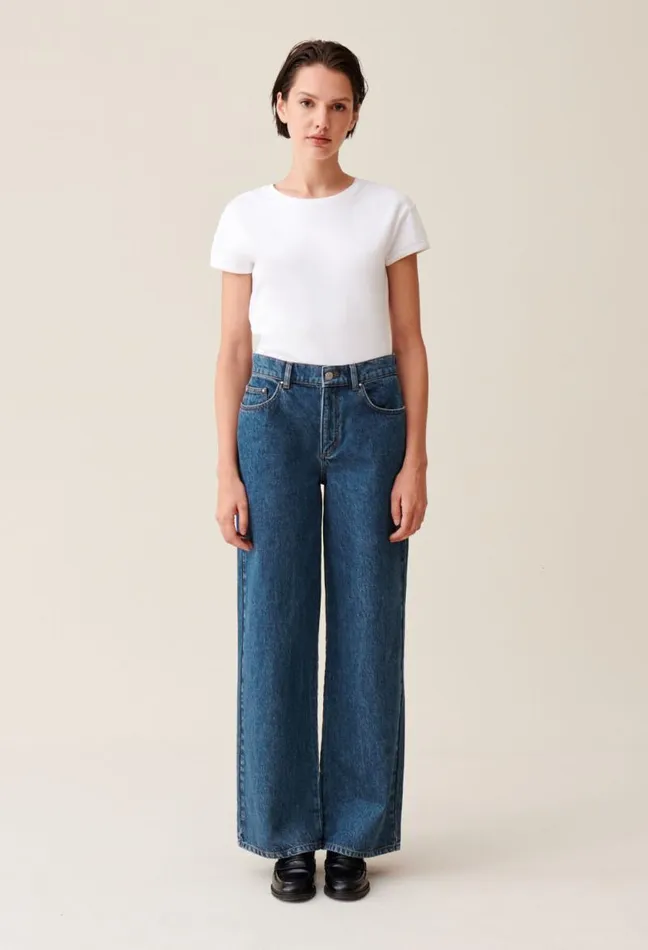 Claudie Pierlot Michel Jeans In Dark Baggy Denim Clothes Jeans And Trousers
