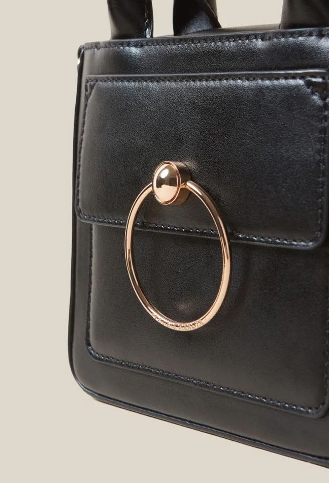 Claudie Pierlot Mini Anouck Smooth Leather Bag Bags Crossbody Bags