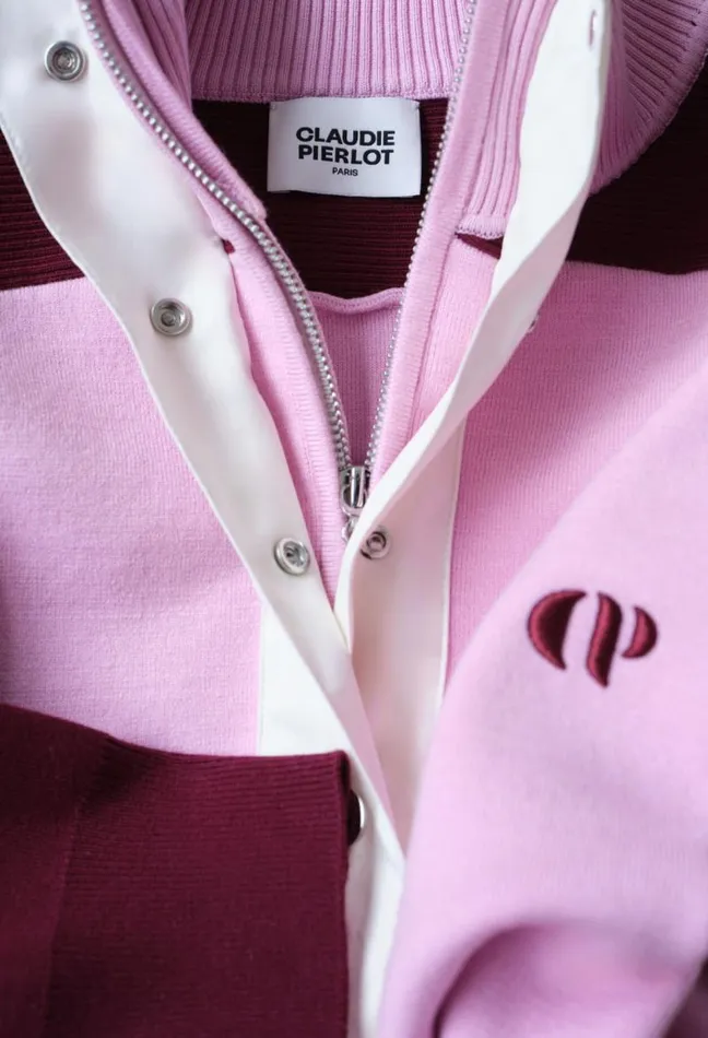 Claudie Pierlot Minimum Trucker Collar Sweatshirt Clothes Sweatshirts