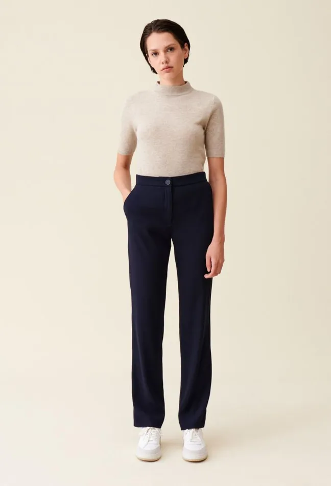 Claudie Pierlot Navy Blue Suit Trousers Clothes Jeans And Trousers
