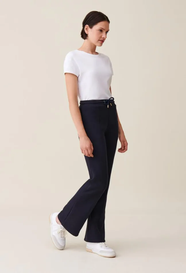 Claudie Pierlot Navy Comfort Trousers Clothes Jeans And Trousers