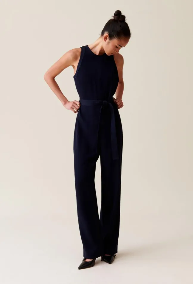 Claudie Pierlot Navy Jumpsuit Clothes Jumpsuits