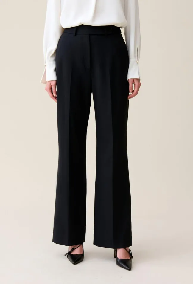 Claudie Pierlot Navy Wool Suit Trousers Clothes Jeans And Trousers