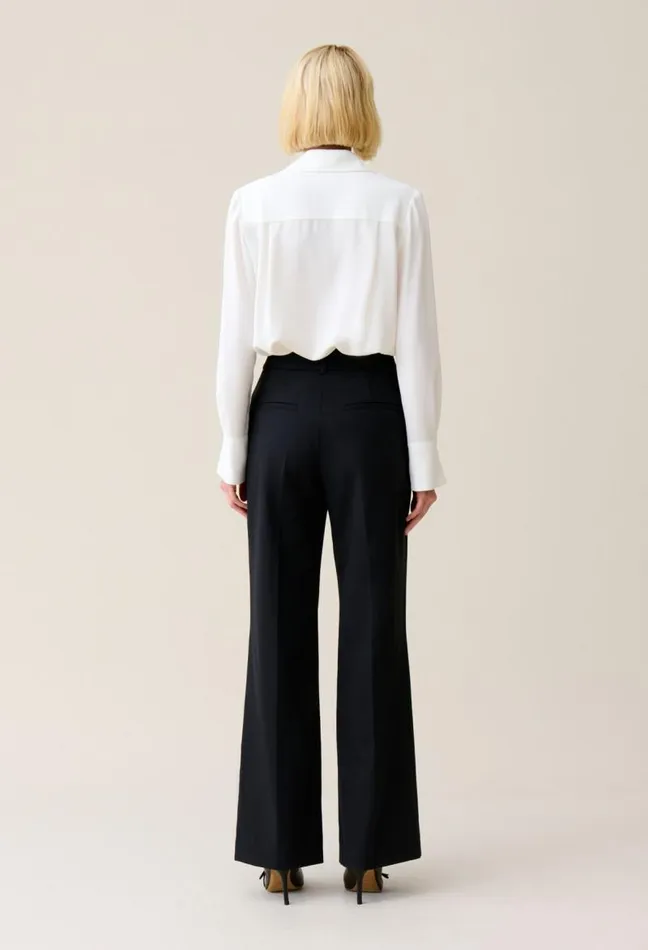 Claudie Pierlot Navy Wool Suit Trousers Clothes Jeans And Trousers