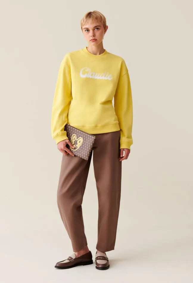 Claudie Pierlot Oversized Claudie Print Sweatshirt Clothes Sweatshirts