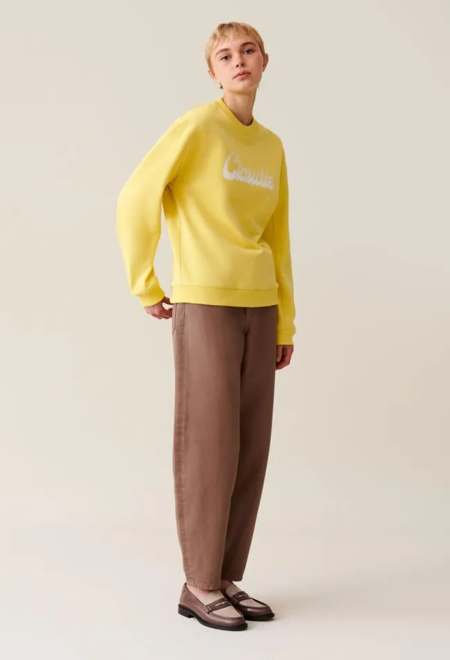 Claudie Pierlot Oversized Claudie Print Sweatshirt Clothes Sweatshirts