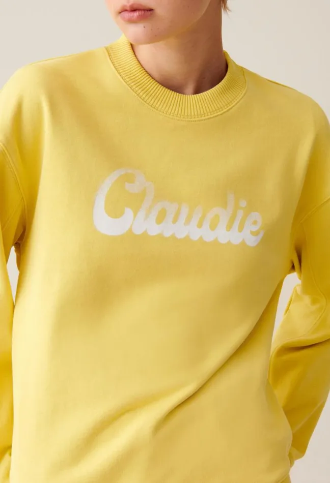 Claudie Pierlot Oversized Claudie Print Sweatshirt Clothes Sweatshirts