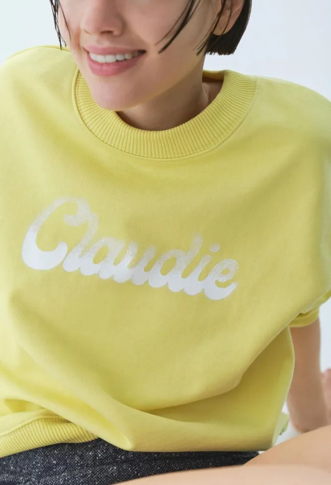 Claudie Pierlot Oversized Claudie Print Sweatshirt Clothes Sweatshirts