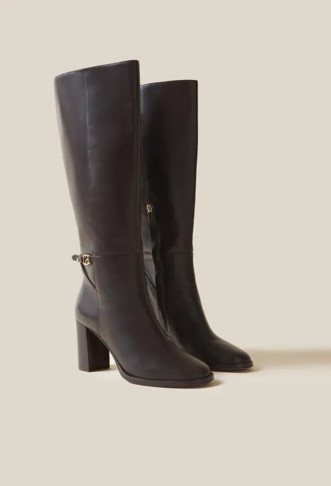 Claudie Pierlot Patent Leather CP Logo Boots Shoes Ankle Boots