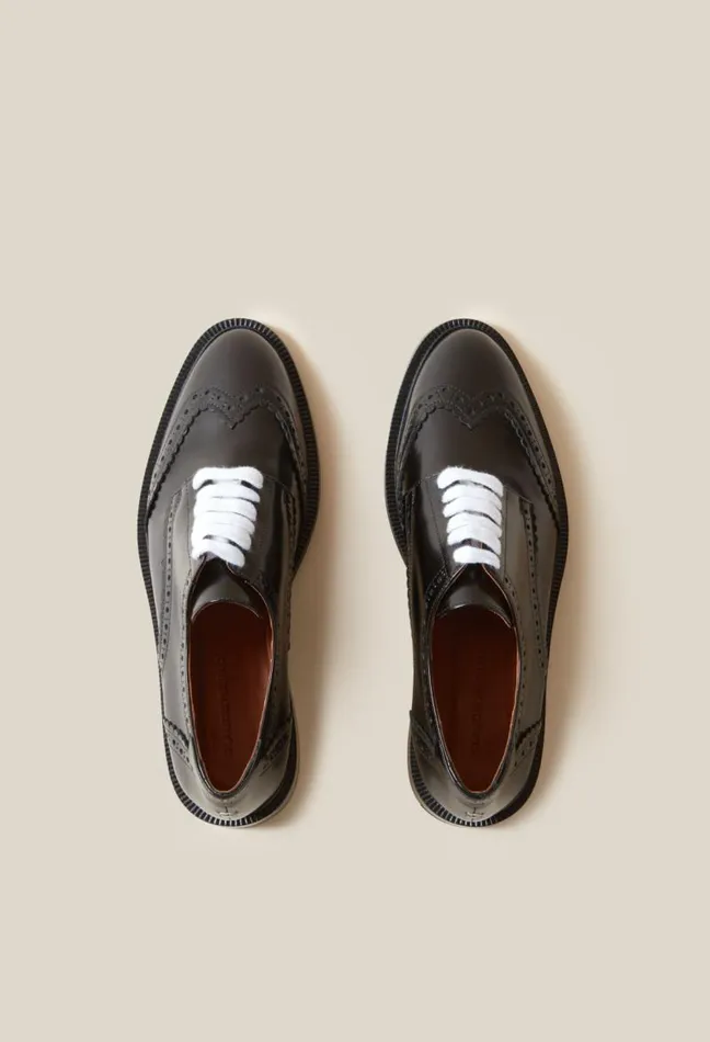 Claudie Pierlot Patent Leather Derbies Shoes Loafers