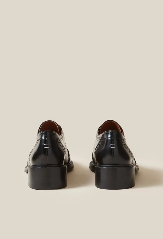 Claudie Pierlot Patent Leather Derbies Shoes Loafers