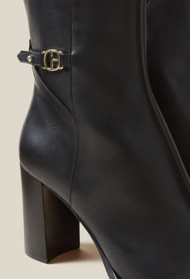 Claudie Pierlot Patent Leather Heeled Ankle Boots Shoes Ankle Boots