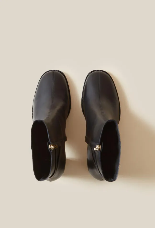 Claudie Pierlot Patent Leather Heeled Ankle Boots Shoes Ankle Boots