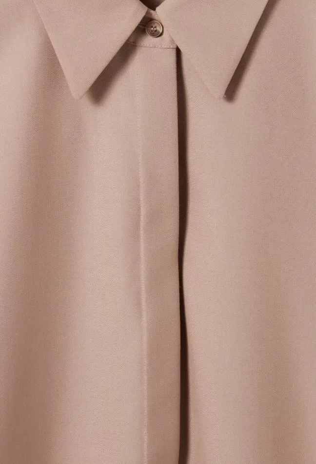 Claudie Pierlot Pleated Oversized Shirt Clothes Tops And Shirts
