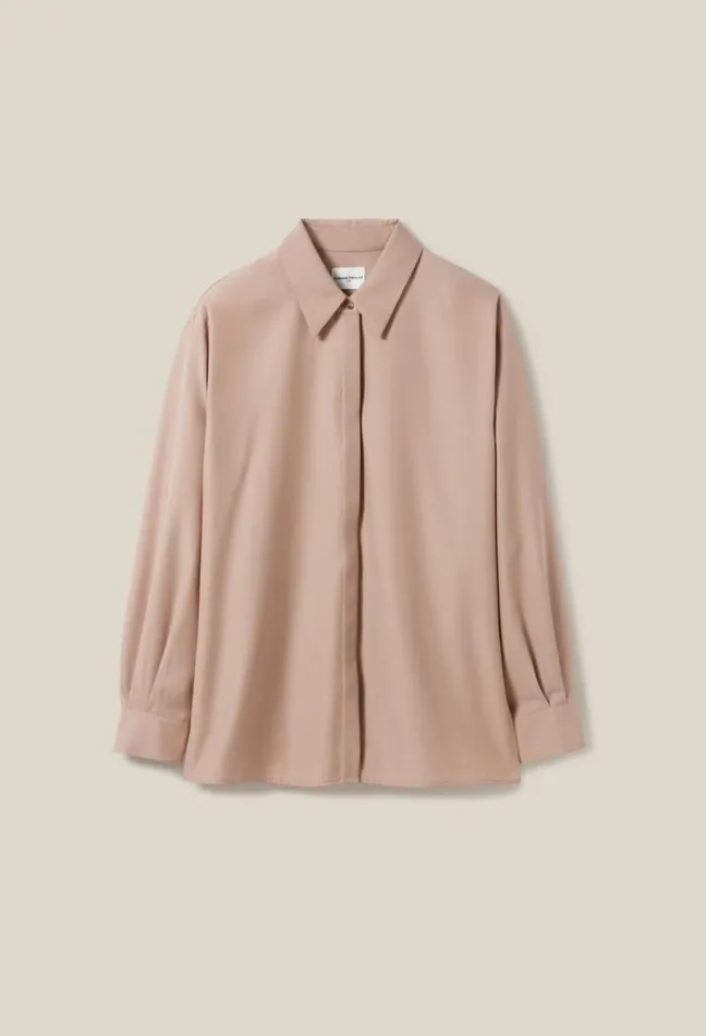 Claudie Pierlot Pleated Oversized Shirt Clothes Tops And Shirts