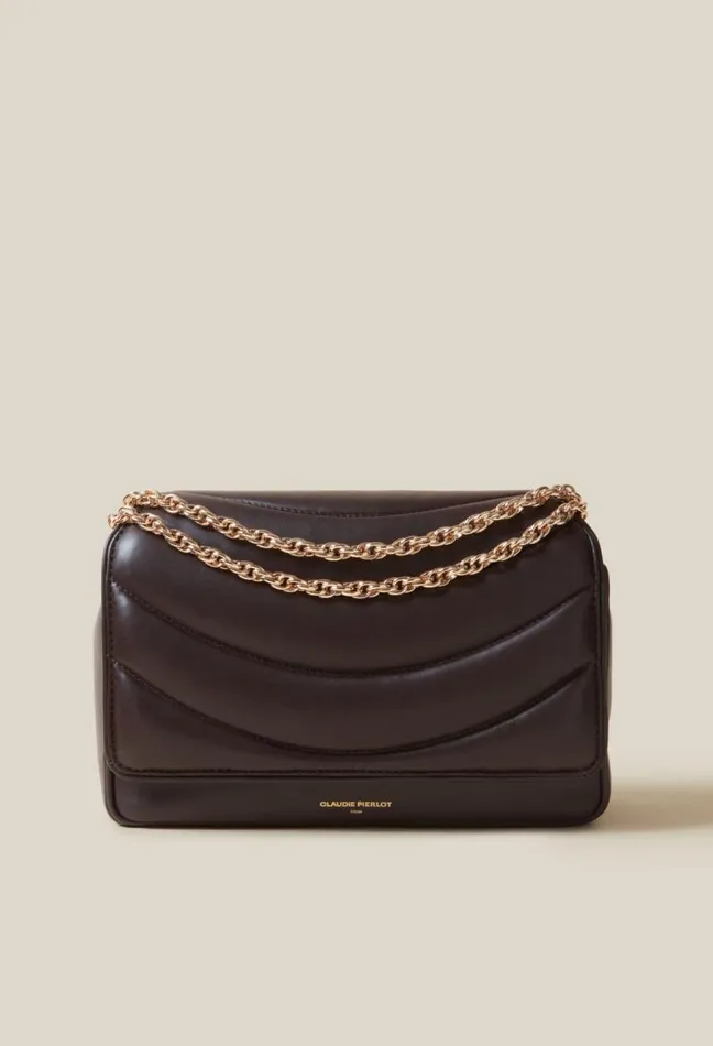 Claudie Pierlot Quilted Leather Alba Bag Bags Shoulder Bags