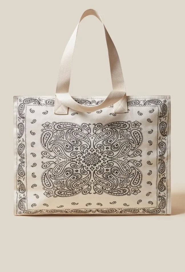 Claudie Pierlot Recycled Cotton Tote Bag Bags Shopper Bags