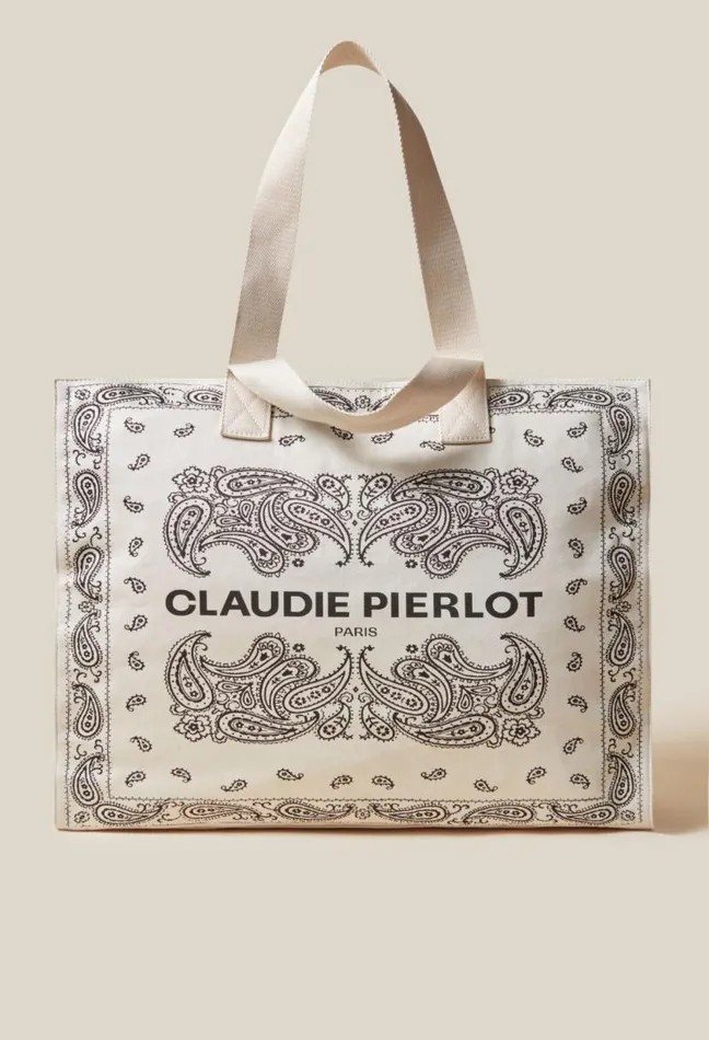 Claudie Pierlot Recycled Cotton Tote Bag Bags Shopper Bags