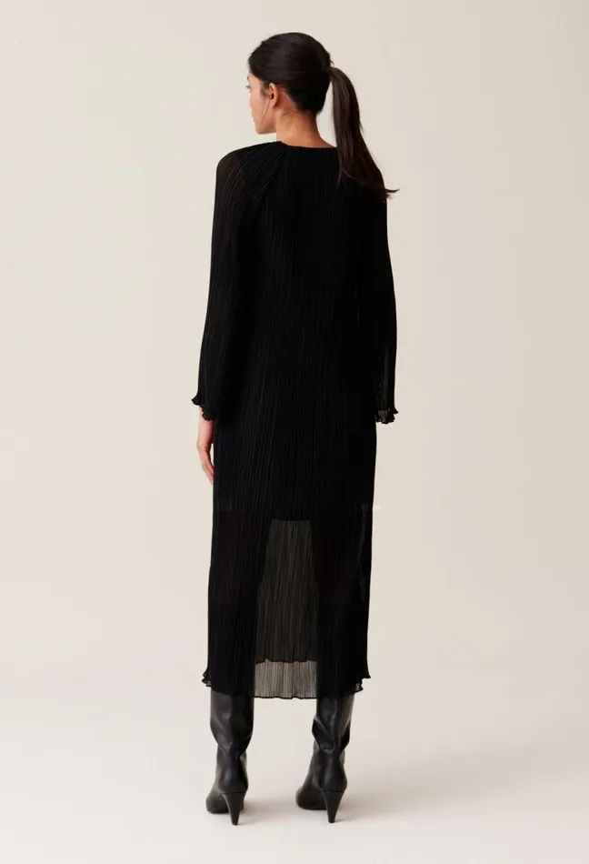 Claudie Pierlot Sheer Pleated Maxi Dress Clothes Dresses