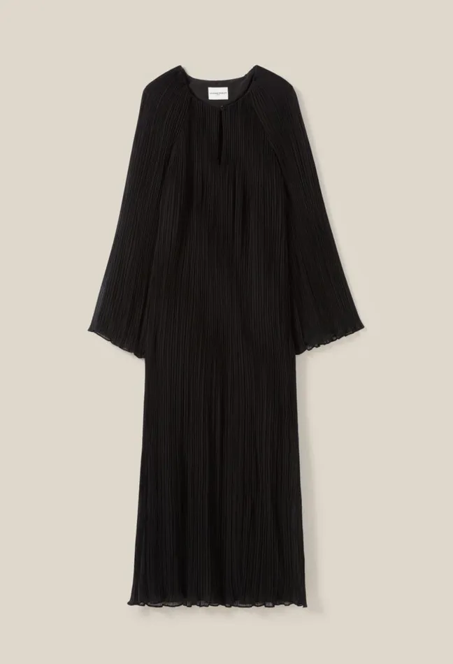 Claudie Pierlot Sheer Pleated Maxi Dress Clothes Dresses