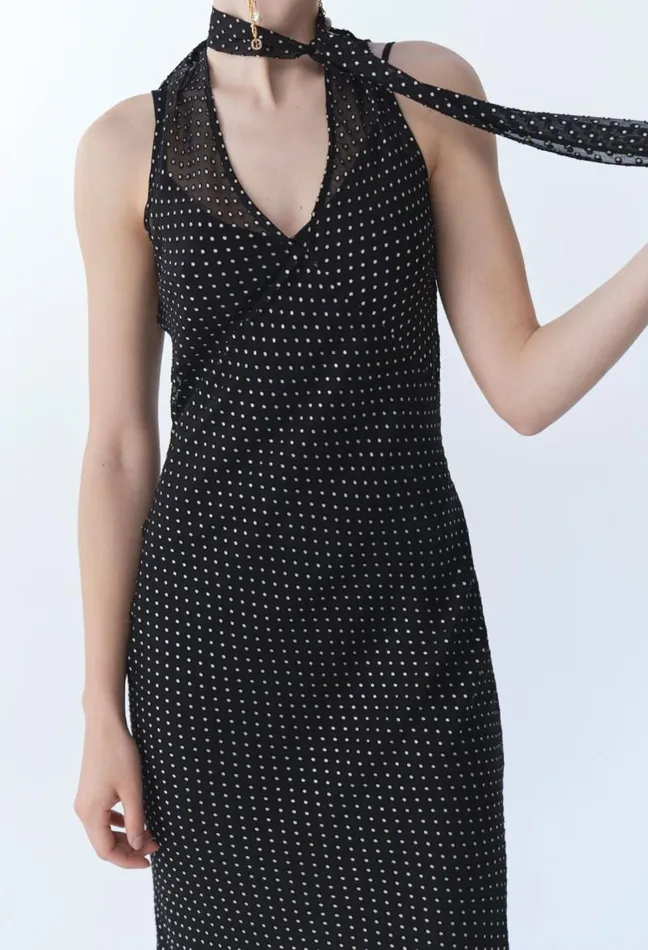 Claudie Pierlot Sheer Polkadot Maxi Dress Clothes Dresses