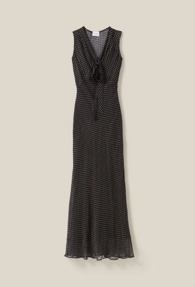 Claudie Pierlot Sheer Polkadot Maxi Dress Clothes Dresses