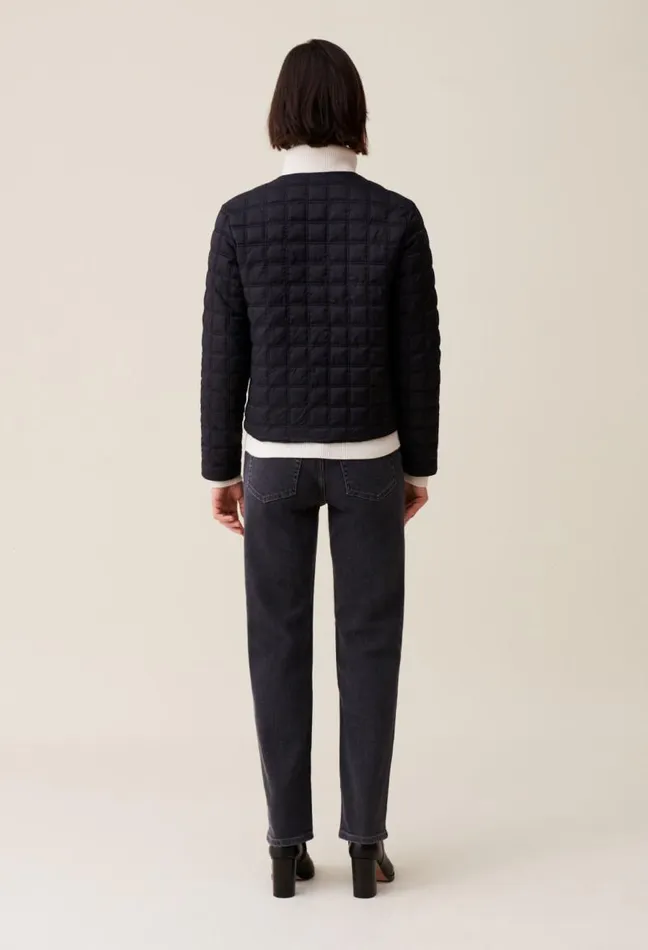 Claudie Pierlot Short Buttoned Light Puffer Clothes Coats