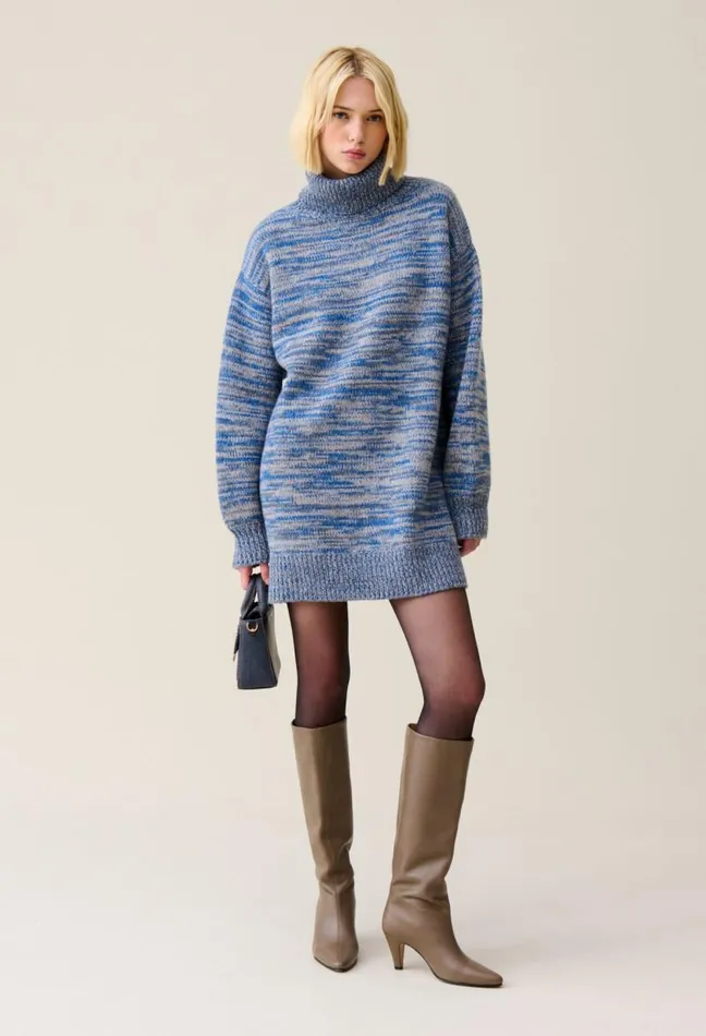 Claudie Pierlot Short Wool Turtleneck Dress Clothes Dresses