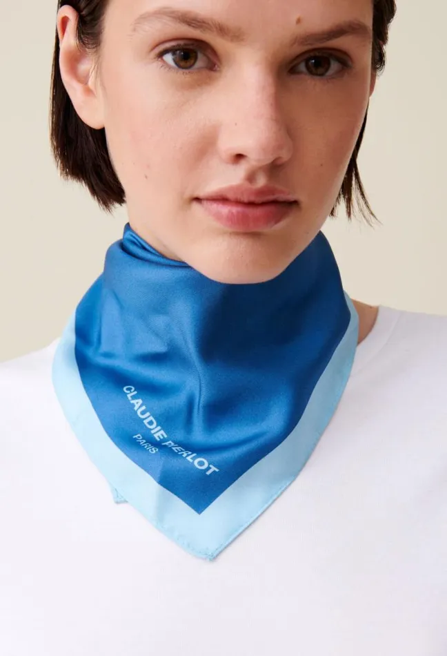 Claudie Pierlot Silk Square 55cm X 55cm Accessories Shawls And Collars