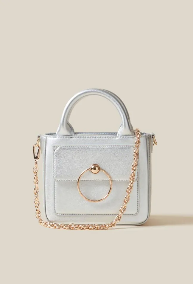 Claudie Pierlot Silver Anouck Nano Bag Bags Small Bags