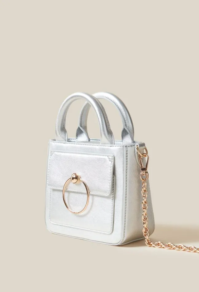 Claudie Pierlot Silver Anouck Nano Bag Bags Small Bags