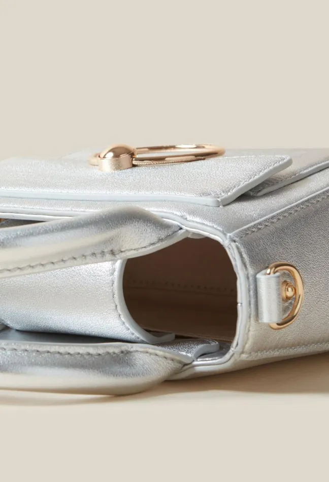 Claudie Pierlot Silver Anouck Nano Bag Bags Small Bags