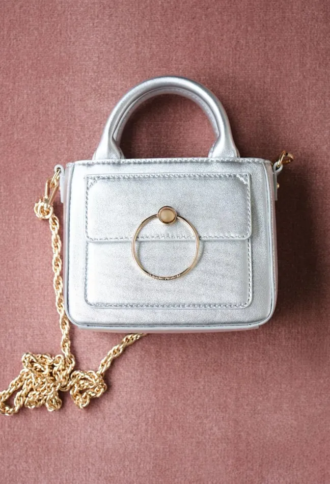 Claudie Pierlot Silver Anouck Nano Bag Bags Small Bags
