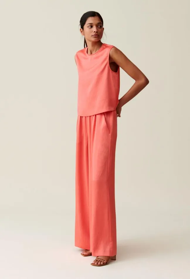 Claudie Pierlot Sleeveless Top With Open Back Clothes Tops And Shirts