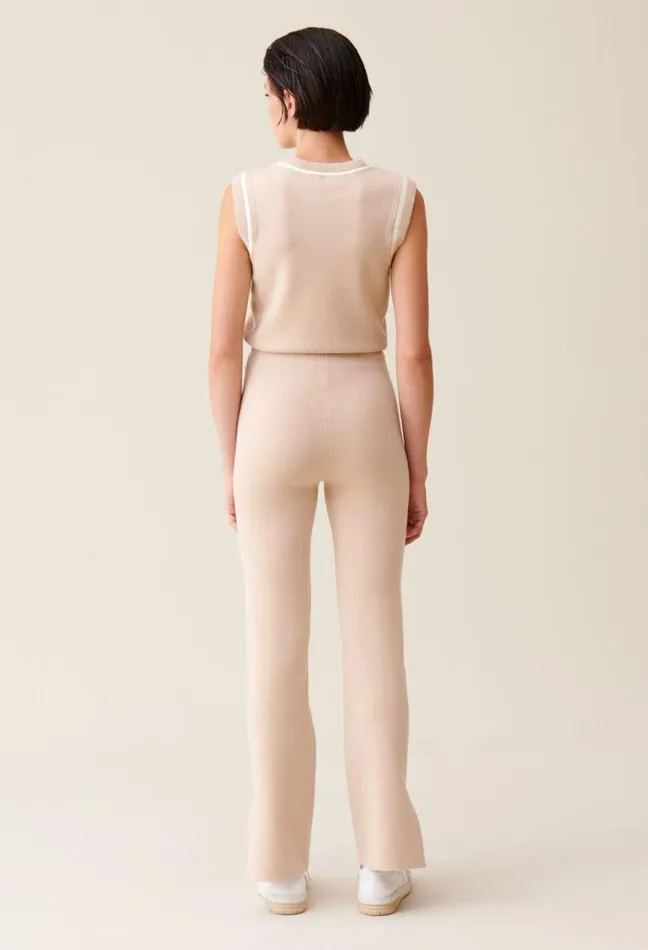 Claudie Pierlot Straight Cut Trousers Slits Clothes Jeans And Trousers