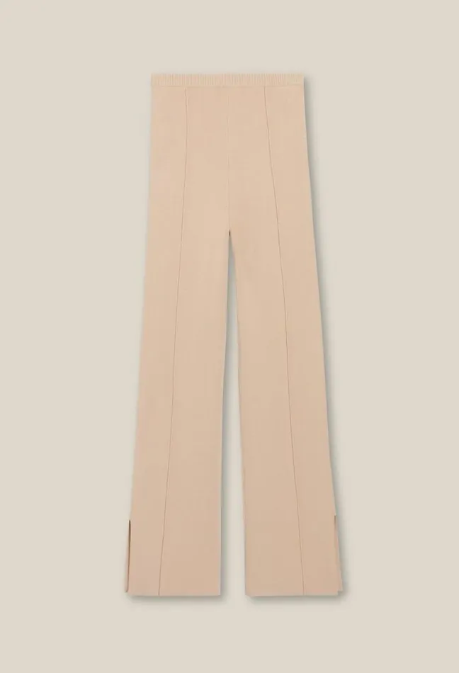 Claudie Pierlot Straight Cut Trousers Slits Clothes Jeans And Trousers