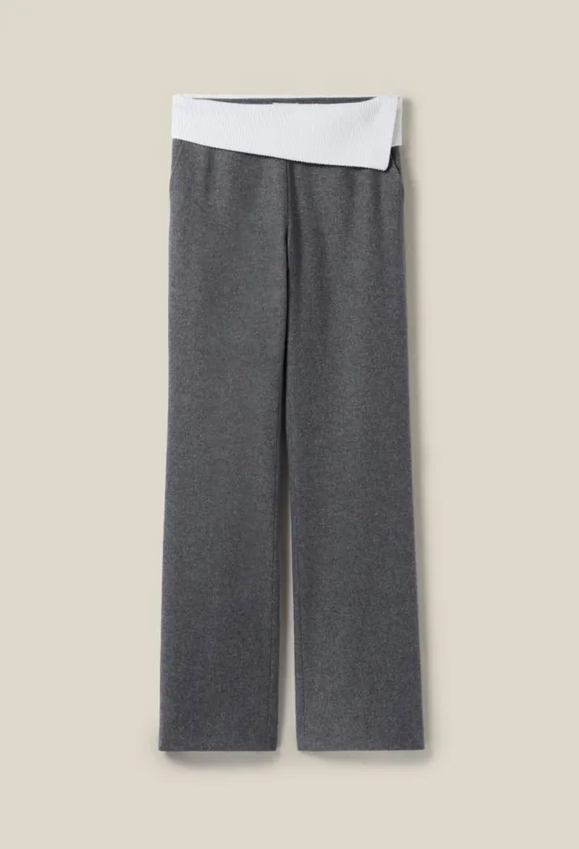 Claudie Pierlot Straight Trousers Contrast Belt Clothes Jeans And Trousers