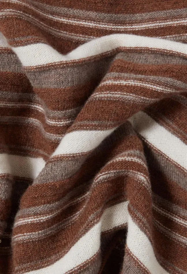 Claudie Pierlot Striped Flared Sleeve Jumper Clothes Knitwear And Cardigans