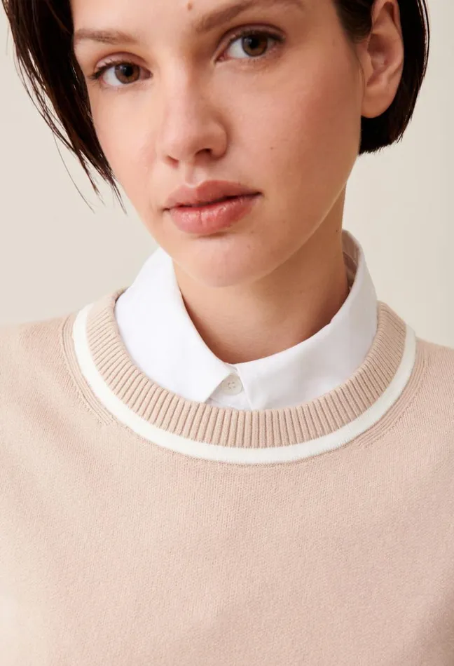Claudie Pierlot Striped Knitted Jumper Clothes Knitwear And Cardigans