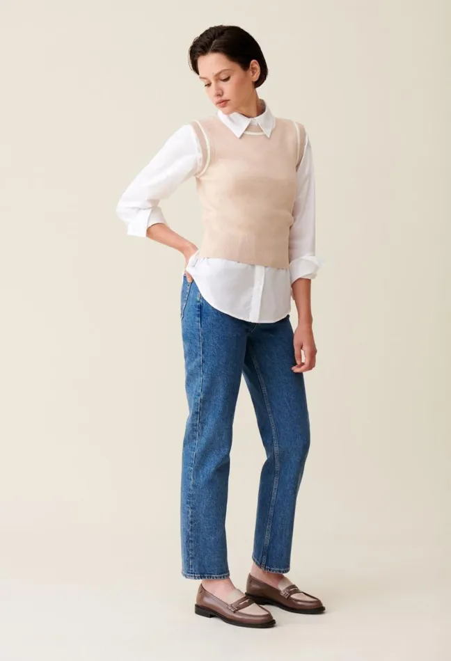 Claudie Pierlot Striped Knitted Jumper Clothes Knitwear And Cardigans