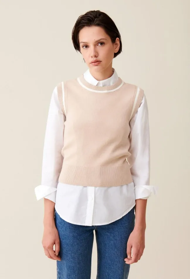 Claudie Pierlot Striped Knitted Jumper Clothes Knitwear And Cardigans
