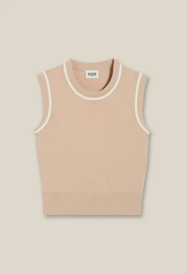 Claudie Pierlot Striped Knitted Jumper Clothes Knitwear And Cardigans