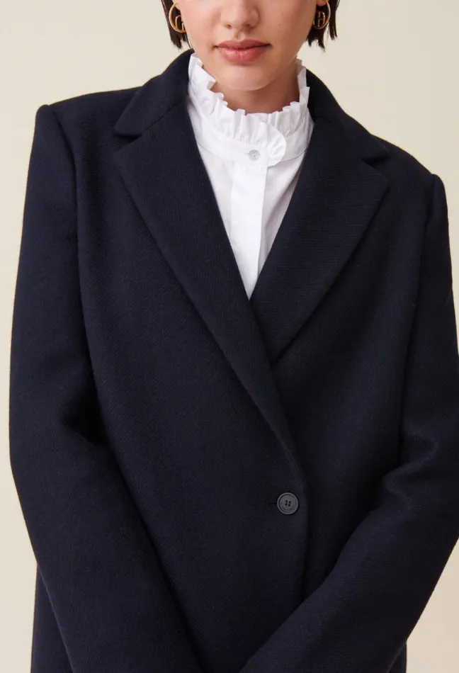 Claudie Pierlot Tailored MidLength Coat Clothes Coats