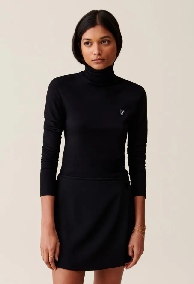Claudie Pierlot Toto High Neck Top Clothes Knitwear And Cardigans