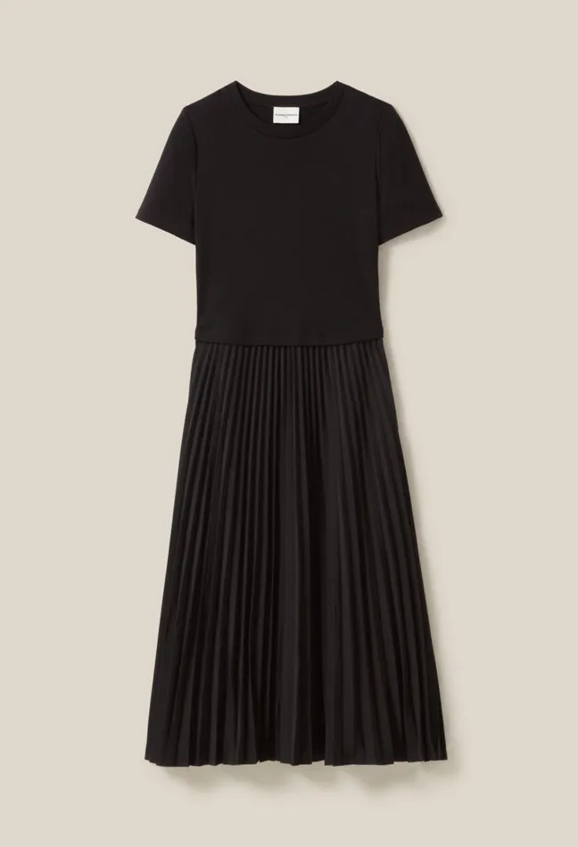 Claudie Pierlot Twist DualFabric Dress Clothes Dresses